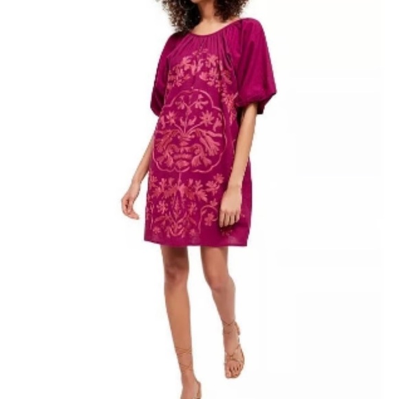Free People Fiona Embroidered Mini Dress
Magenta XS - Picture 3 of 9